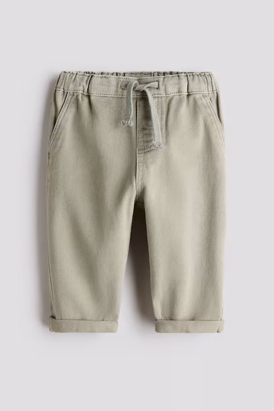 Брюки-джоггеры из хлопкового холста