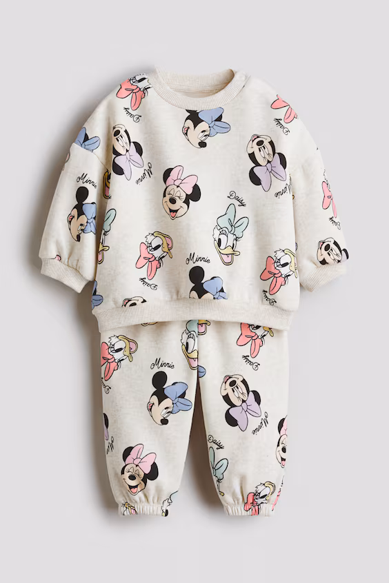 Набор из 2 предметов из футера с узором