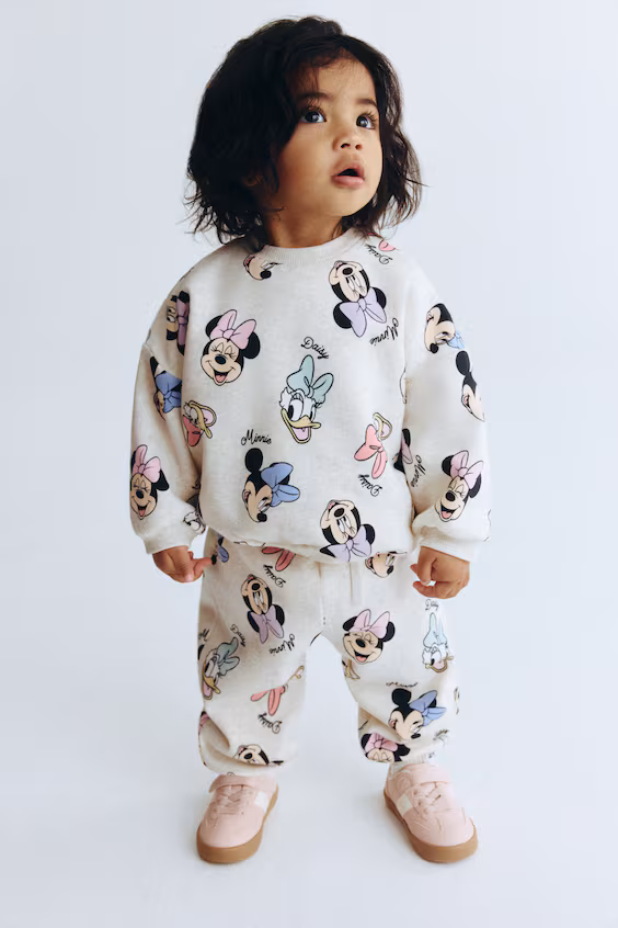 Набор из 2 предметов из футера с узором