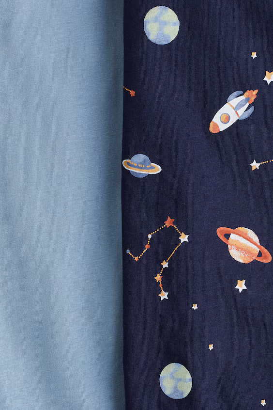 Набор из 2 пижам из хлопка с принтом