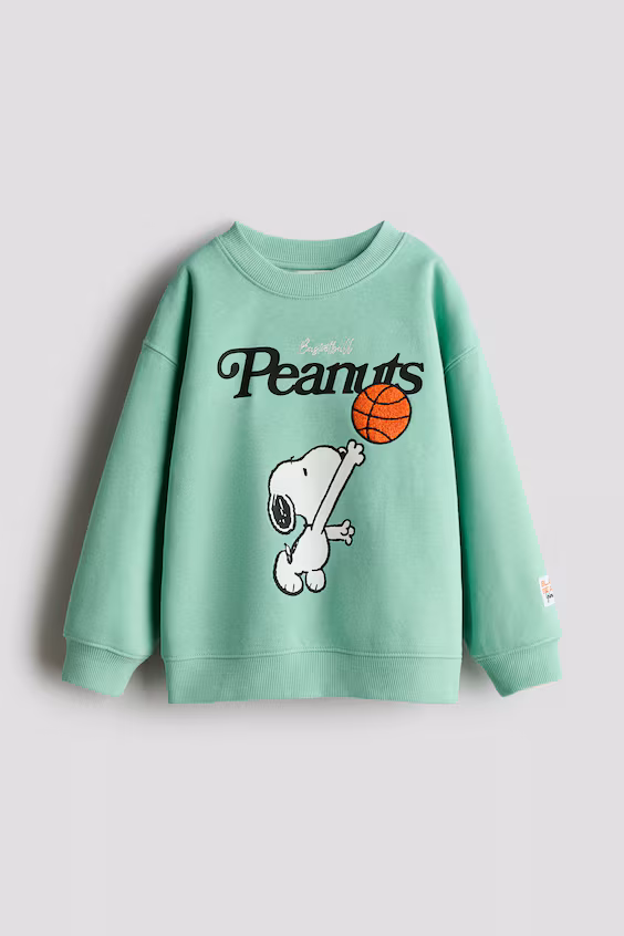 Оверсайз-свитшот с принтом