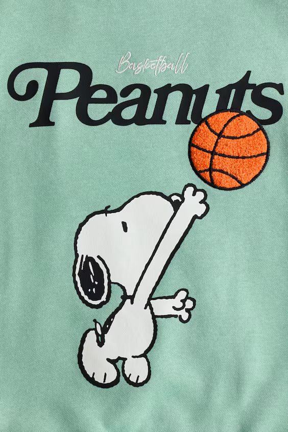 Оверсайз-свитшот с принтом