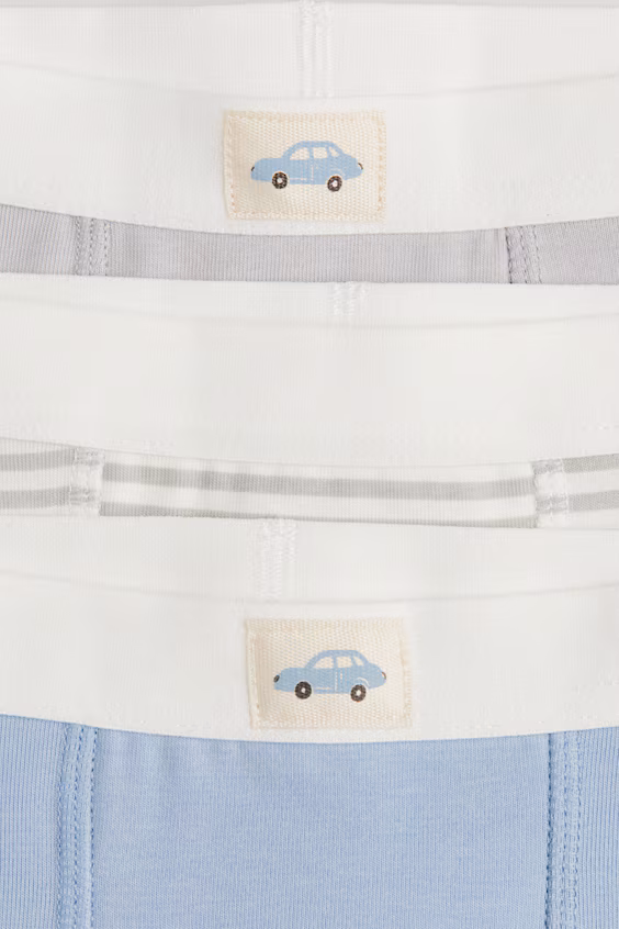 Набор из 5 штанов-боксеров из хлопка