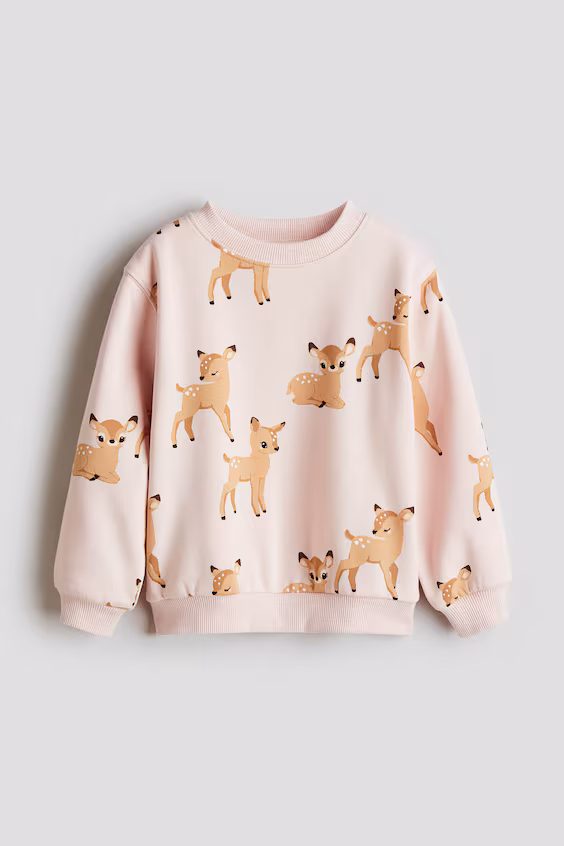 Толстовка с принтом и флисовой подкладкой