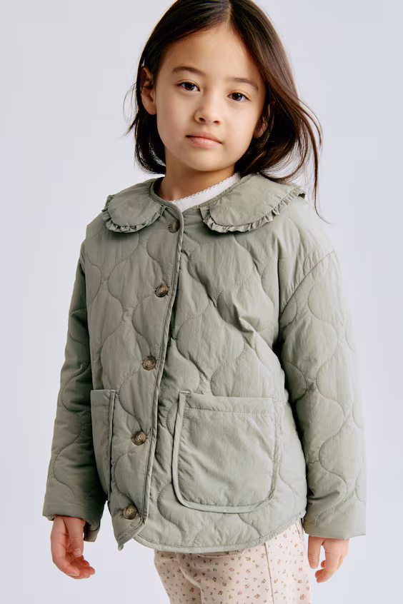 Стеганый пальто