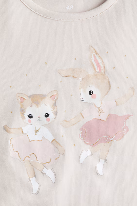 Свитер из джерси с принтом