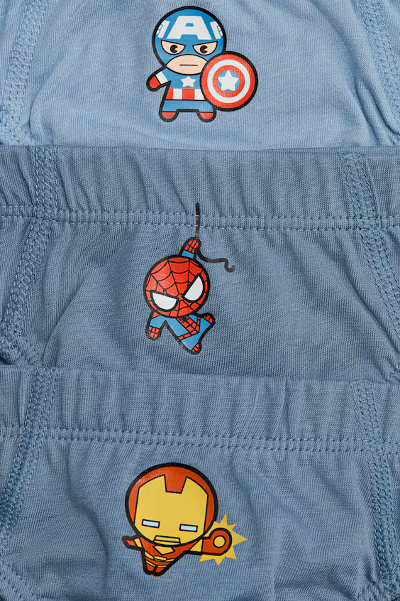 Набор из 5 детских трусов с принтом мальчиков