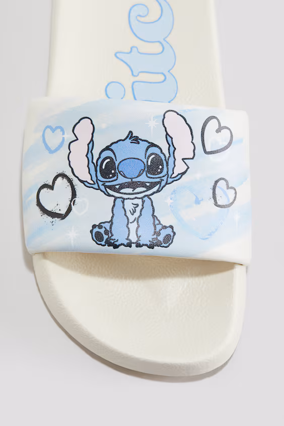 Шлепанцы с принтом