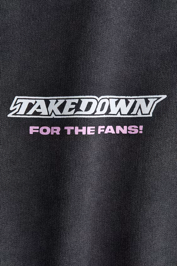 Оверсайз-свитшот с принтом