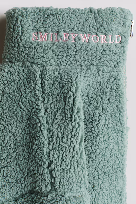 Плюшевый пиджак с принтом