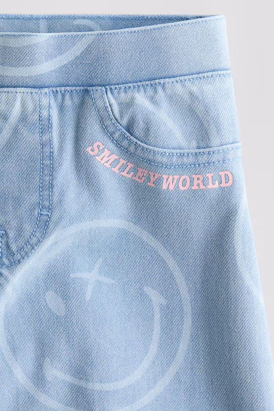 Широкие брюки в джинсовом стиле