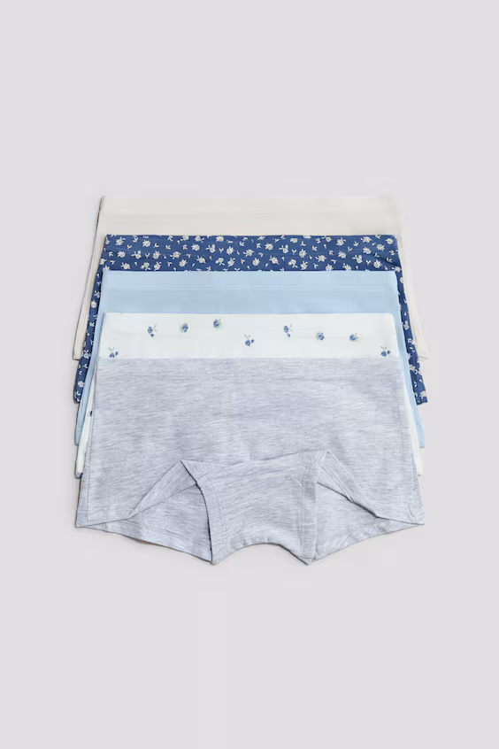 Набор из 5 мужских трусов-боксеров из хлопка