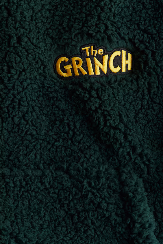 Худи из мехового флиса с рисунком