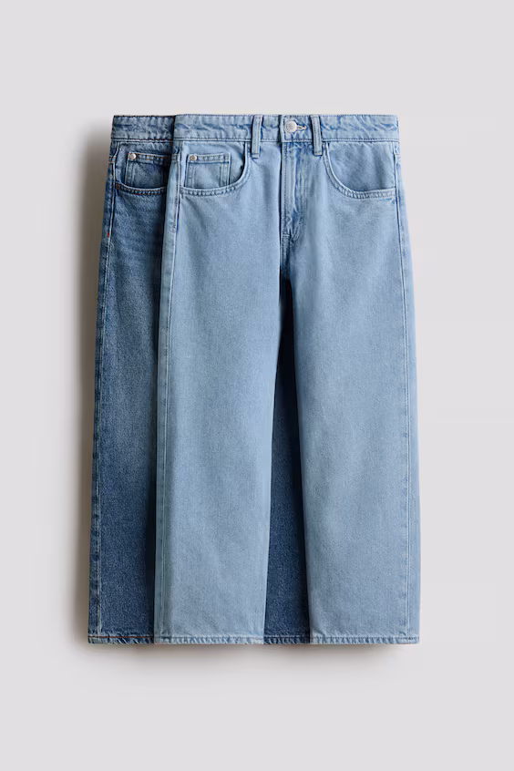 Джинсы loose fit в упаковке из 2 штук