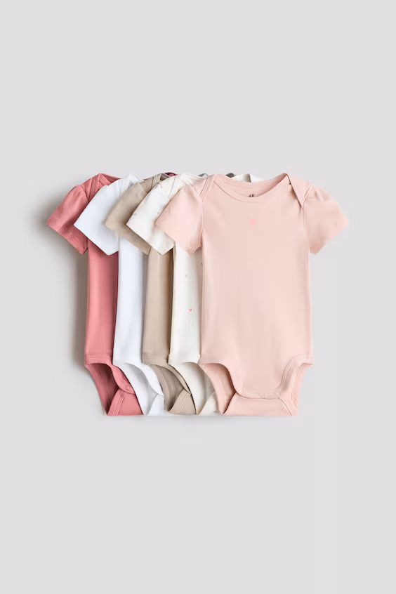 Пачка из 5 боди из хлопка