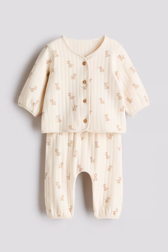 Комплект из 2 предметов из стежаного джерси