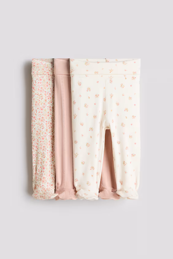 Набор из 3 леггинсов из хлопка