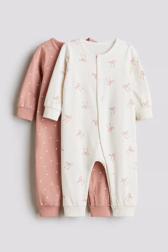 Пижама из двух комплектов из хлопкового трикотажа