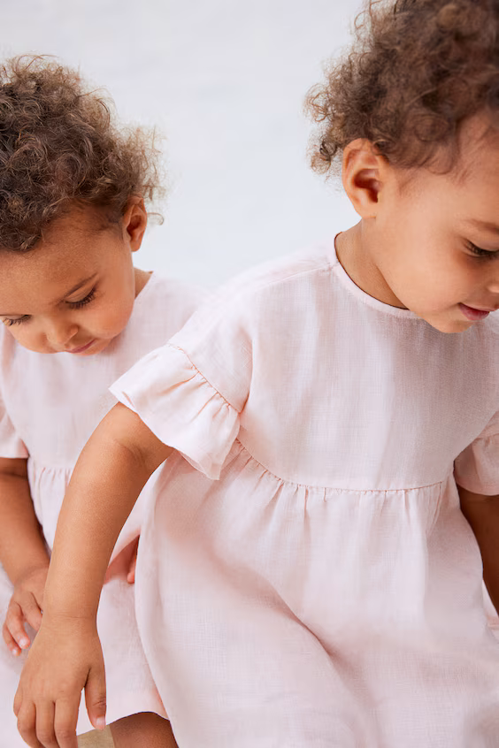 Комплект платья и трусов в струящемся льне