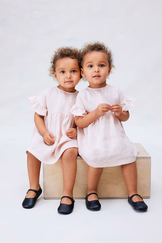 Комплект платья и трусов в струящемся льне