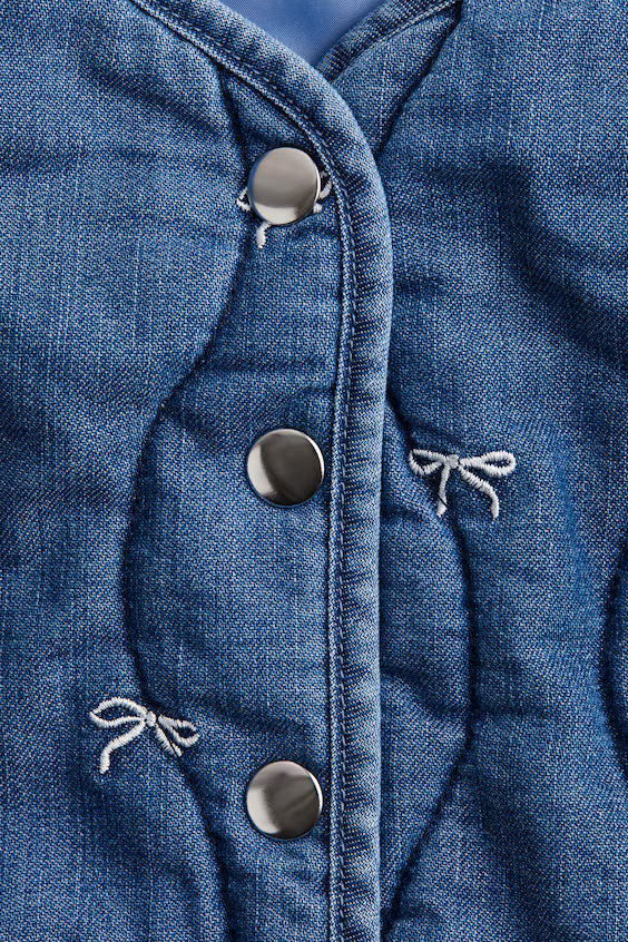 Стёганая куртка из джинсы