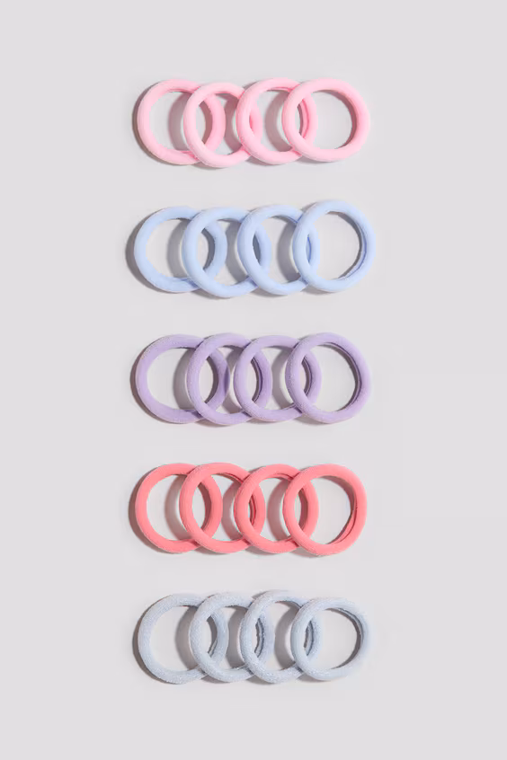 Набор из 20 резинок для волос