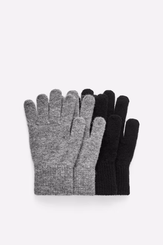 Упаковка с 2 шерстяными перчатками