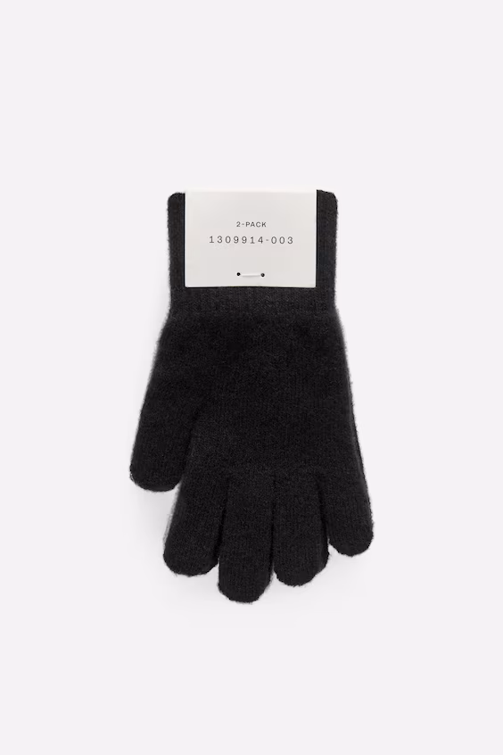 Упаковка с 2 шерстяными перчатками