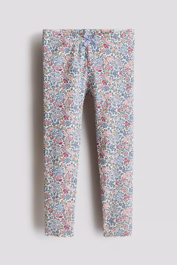 Рифленые леггинсы из хлопка