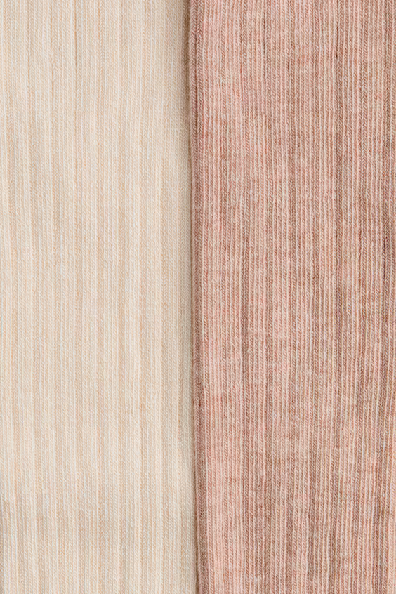 Набор из 2 колготок в рубчик