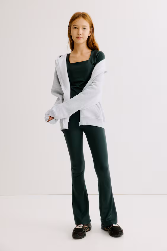 Леггинсы для спорта с расклешенными штанинами из ткани с технологией drymove™