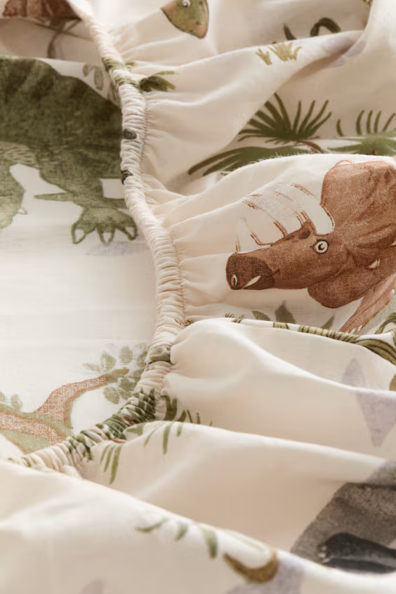 Льняная простынь с узором из хлопка