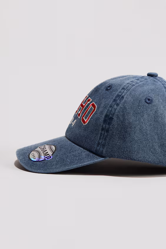 Бейсболка из хлопка с узорами