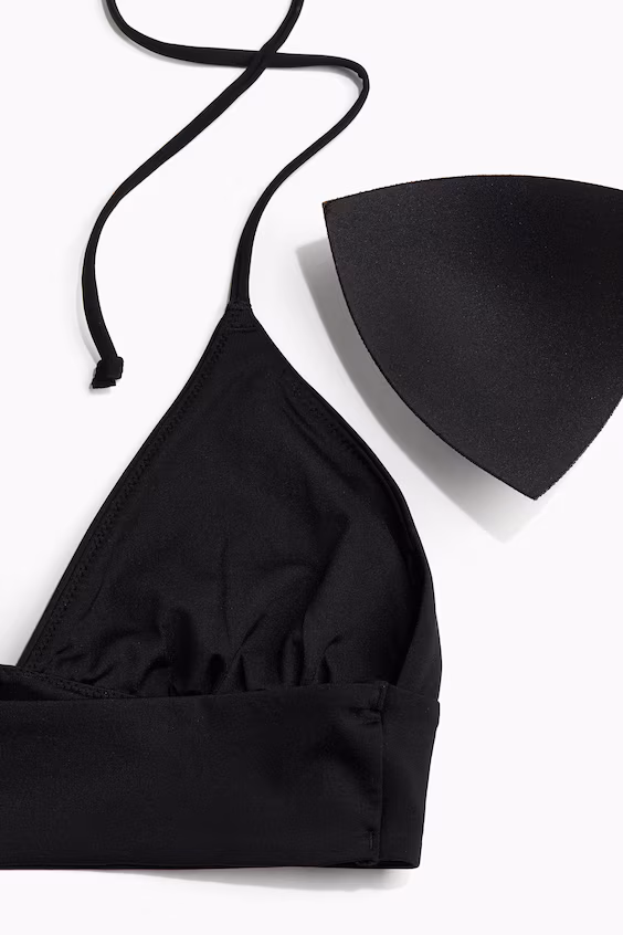 Треугольный бюстгальтер для бикини c подушечками