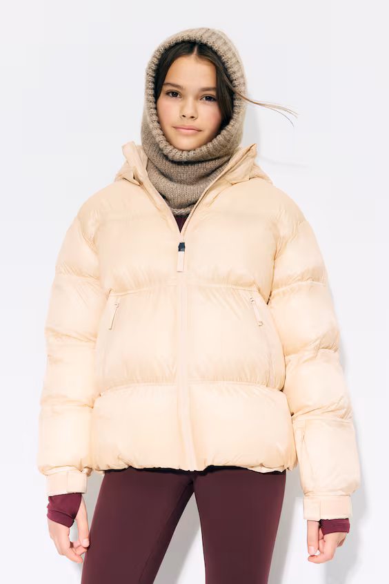 Подушковый пуховик с технологией thermomove™