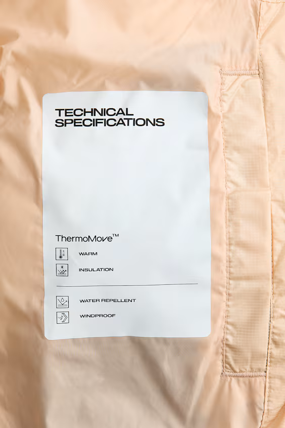 Подушковый пуховик с технологией thermomove™