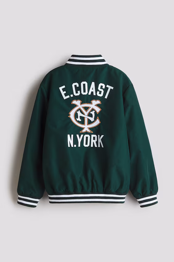 Бейсбольная куртка с узорами