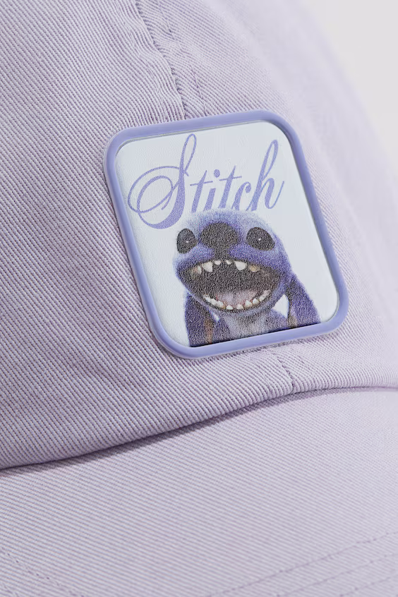 Кепка из хлопковой ткани с узором