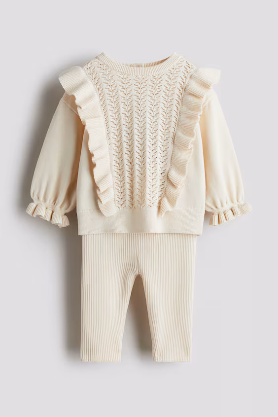 Двухштучный костюм из хлопковой ткани