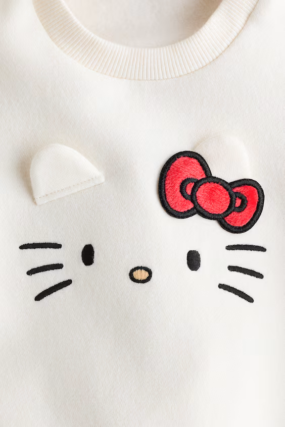 Толстовка с узором hello kitty