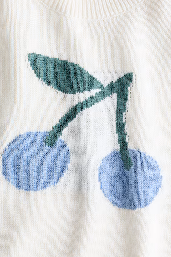 Свитер из трикотажа с жаккардовым узором