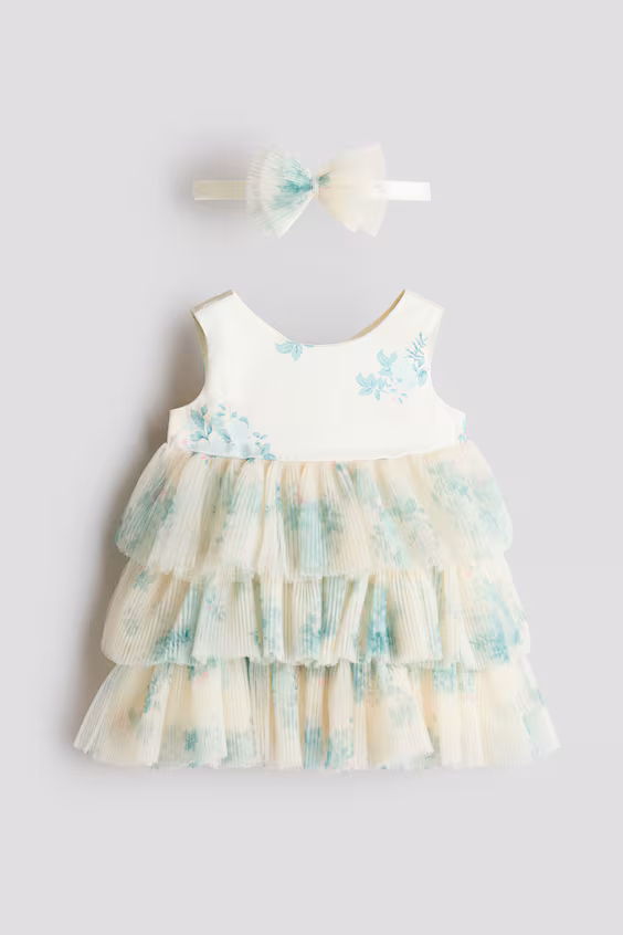 Комплект платья и ленты на голову