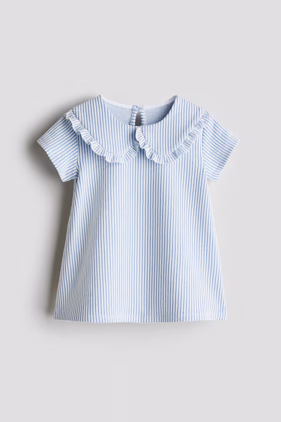 Платье прямого кроя с воротником