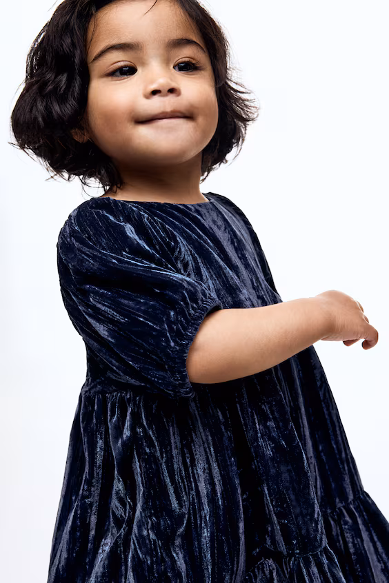 Платье из растяжимого бархата