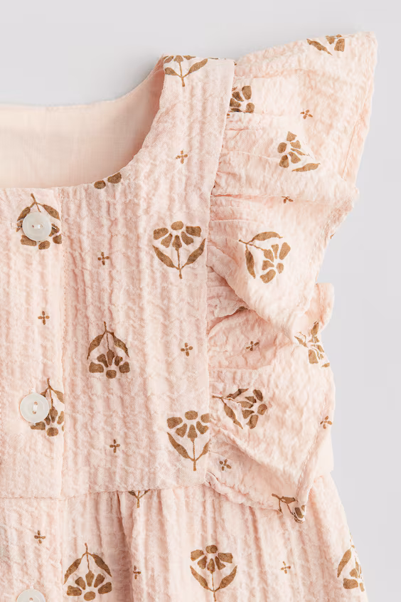 Комбинезон из муселина с оборками