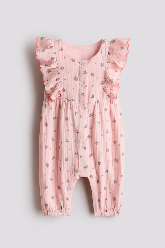 Комбинезон из муселина с оборками