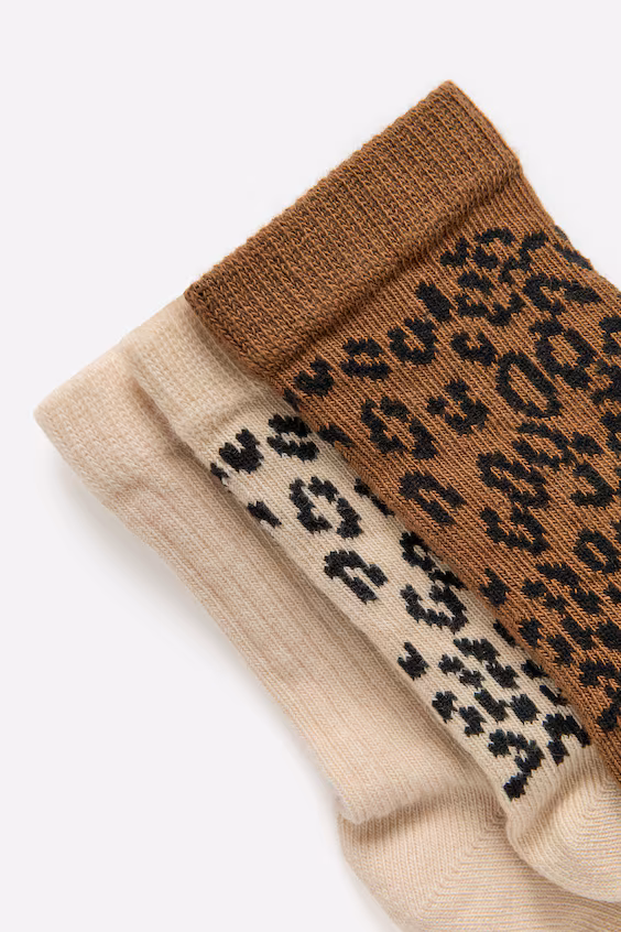 Ребристые носки, набор из 3 пар