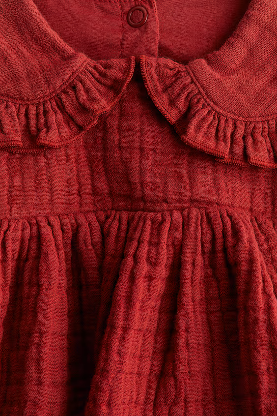 Платье с топом из хлопковой муселина