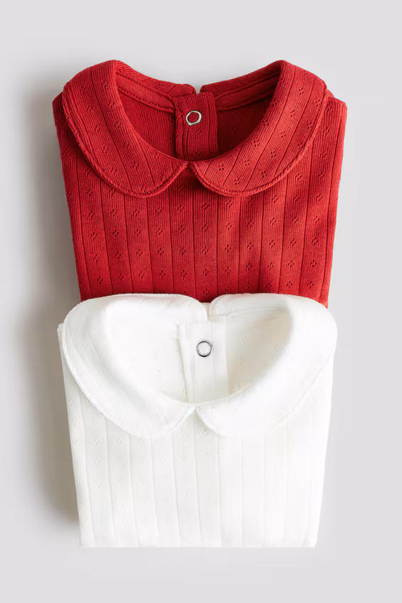 Набор из 2 боди с воротником