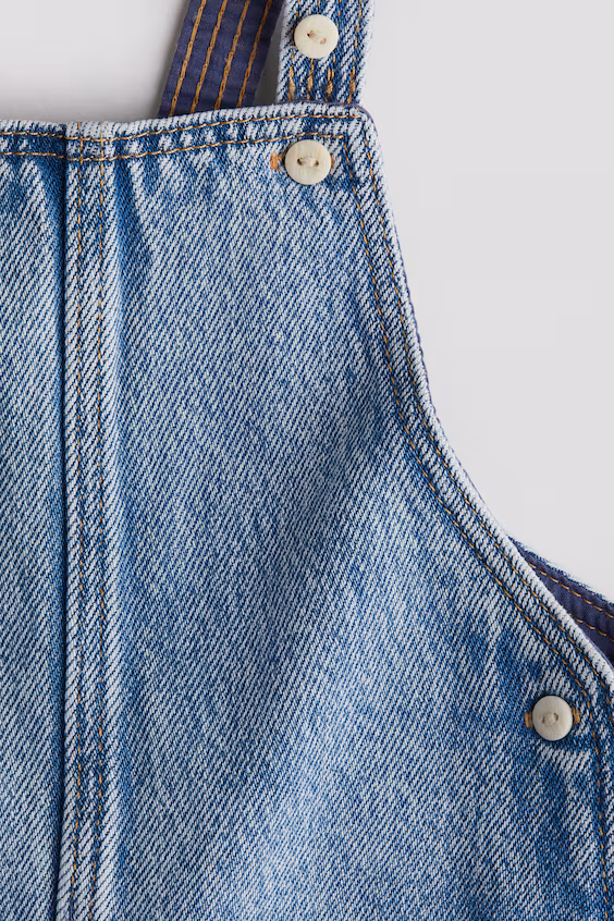 Джинсовые сарафан-шорты